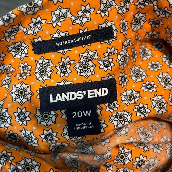Lands’ End No Iron Button Front Shirt - Picture 6 of 8